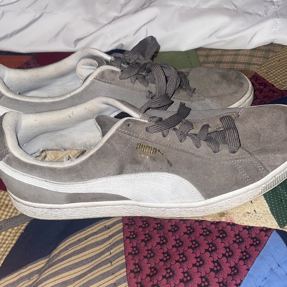 Puma suede . WORN , but can be revamped